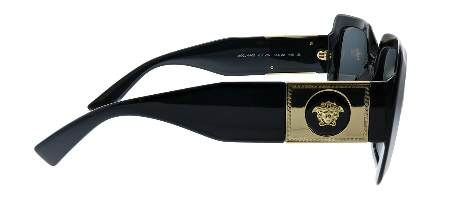 Versace VE 4405 GB1/87 Rectangle Plastic Black Sunglasses with Grey Lens sold by Gaffos product image thumbnail 3