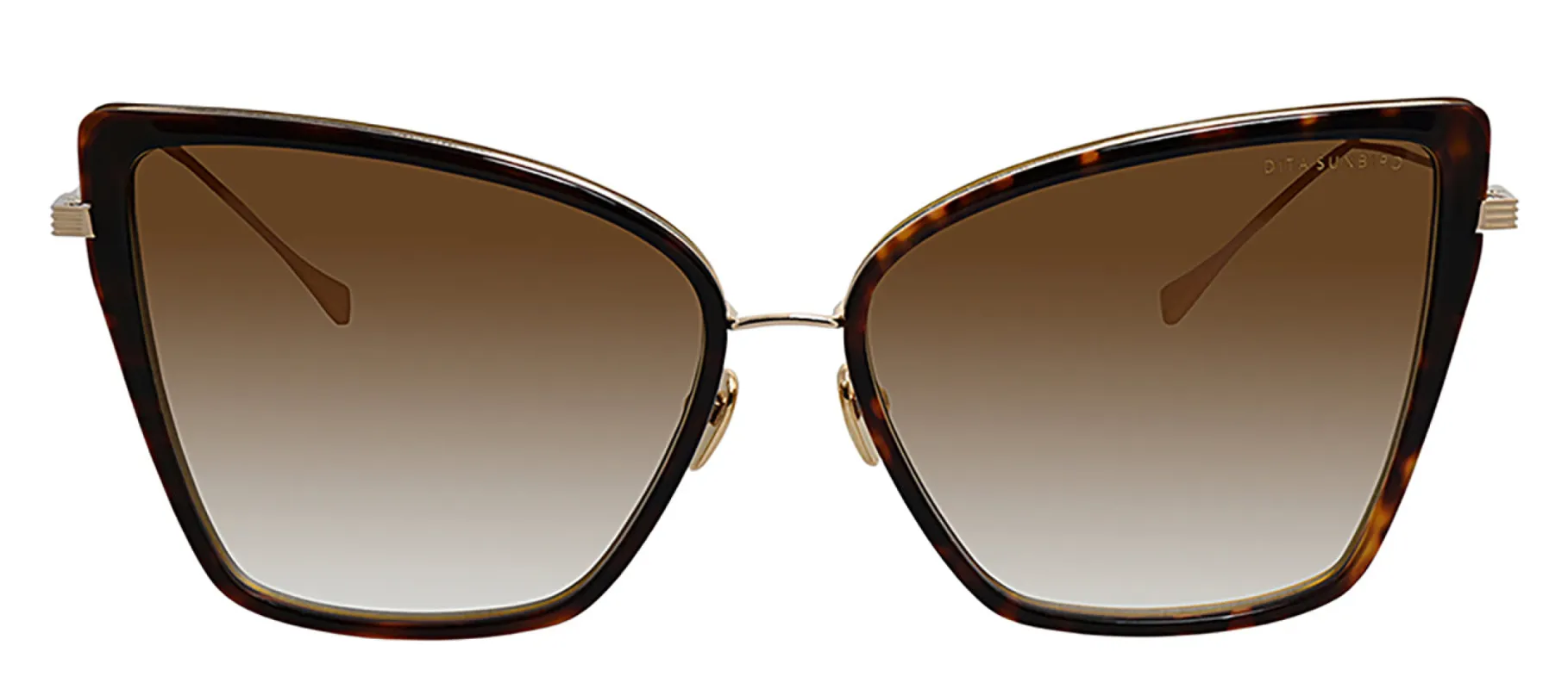 Dita DT 21013 B-TRT-GLD Cat-Eye Metal Tortoise Sunglasses with Brown Gradient Lens sold by Gaffos