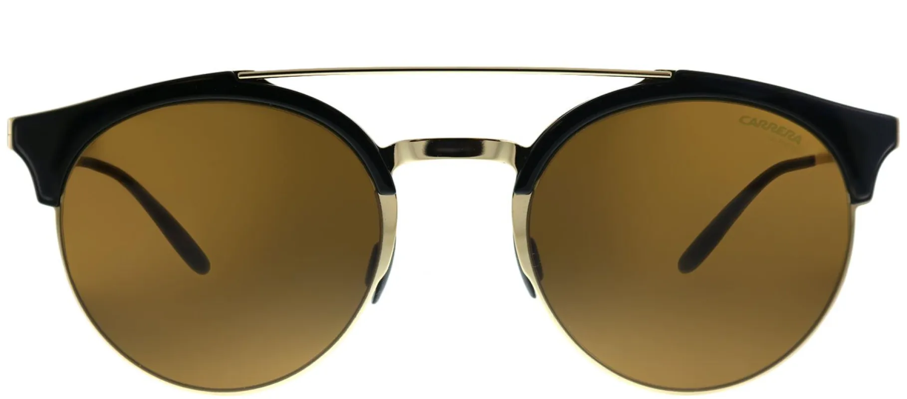 Carrera CA Carrera141 J5G Round Metal Gold Sunglasses with Brown Lens made by Gaffos