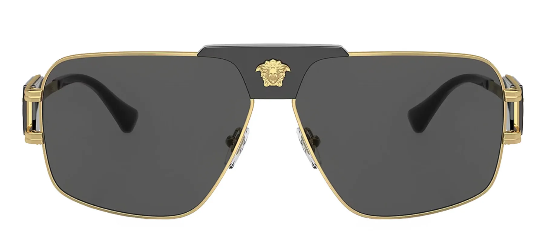 Versace VE 2251 100287 Square Metal Gold Sunglasses with Grey Lens sold by Gaffos