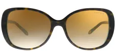 Tiffany & Co. TF 4121B 81343B Square Plastic Havana Sunglasses with Brown Gradient Lens sold by Gaffos