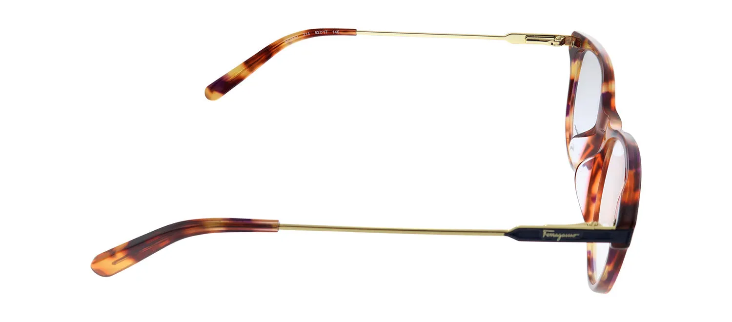 Salvatore Ferragamo SF 2852 214 Cat-Eye Plastic Havana Eyeglasses with Demo Lens sold by Gaffos product image thumbnail 3