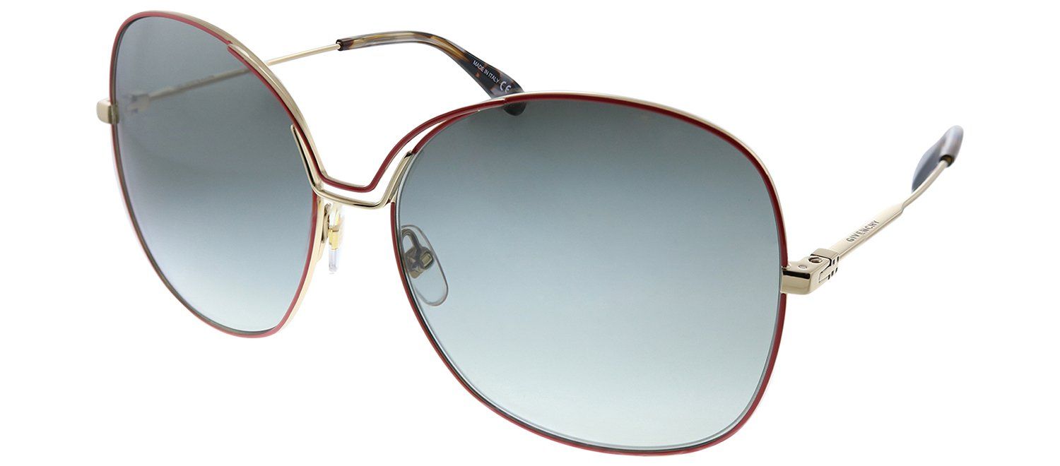 Givenchy GV 7144/S Y11 Square Metal Red Sunglasses with Grey Gradient Lens sold by Gaffos product image thumbnail 2