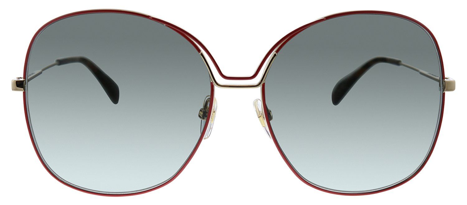 Givenchy GV 7144/S Y11 Square Metal Red Sunglasses with Grey Gradient Lens sold by Gaffos