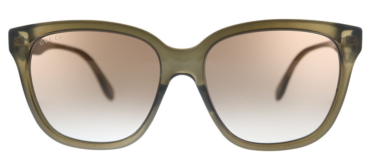 Gucci GG 0790S 002 Square Acetate Brown Sunglasses with Orange Gradient Lens sold by Gaffos