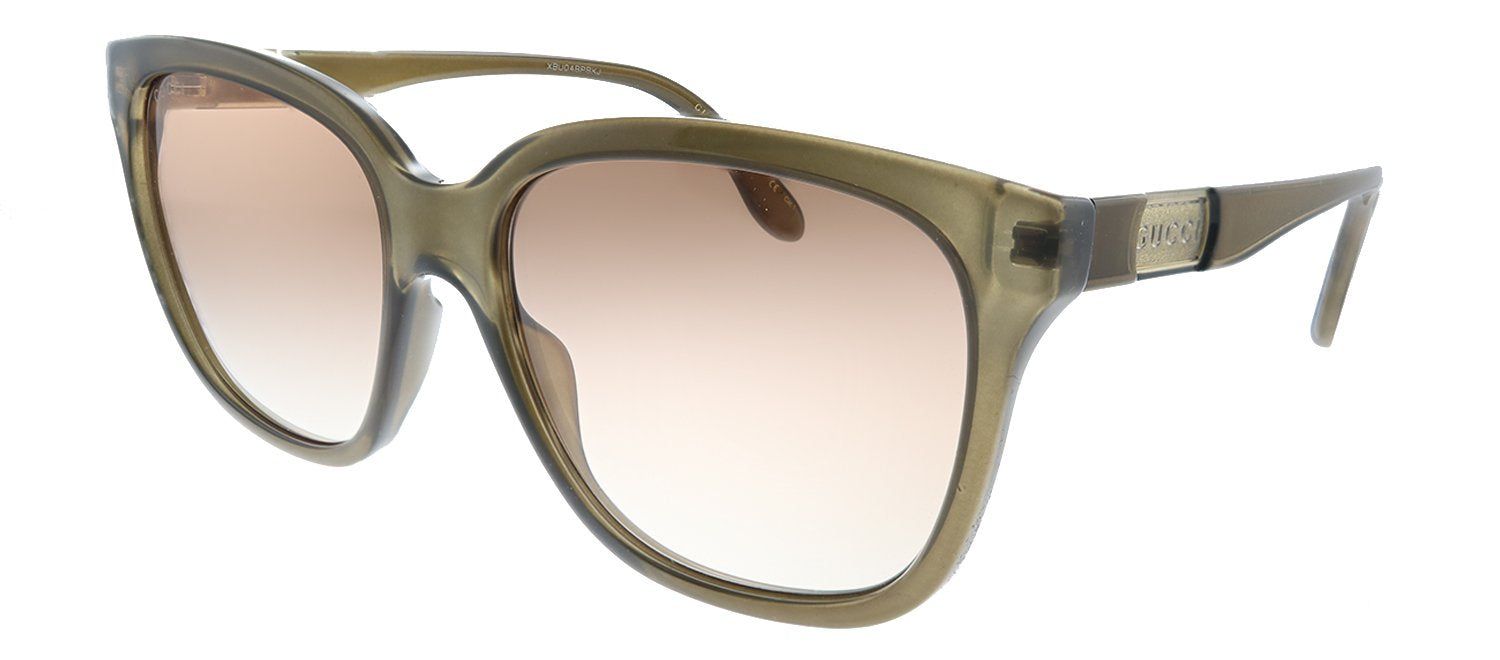 Gucci GG 0790S 002 Square Acetate Brown Sunglasses with Orange Gradient Lens sold by Gaffos product image thumbnail 2