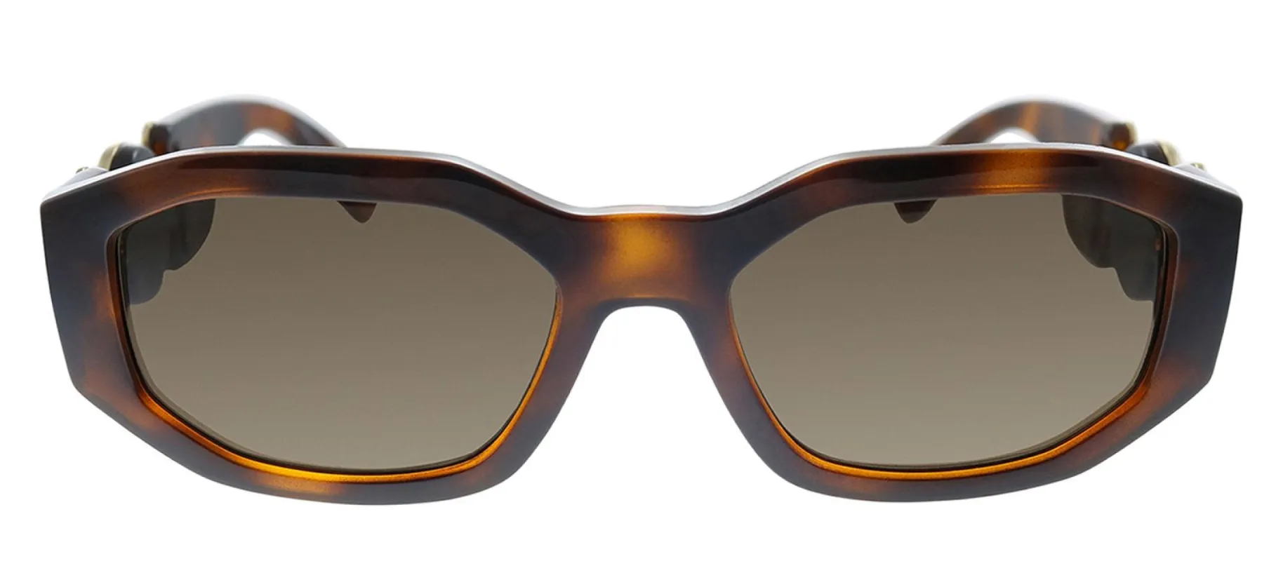 Versace VE 4361 521773 Geometric Plastic Havana Sunglasses with Brown Lens sold by Gaffos