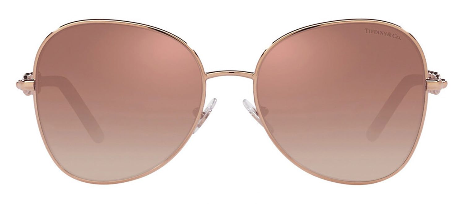 Tiffany & Co. TF 3086 61053N Pilot Metal Rubedo Sunglasses with Pink Orange Mirrored Gradient Lens sold by Gaffos product image thumbnail 2