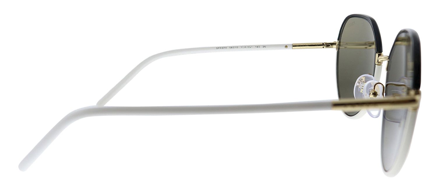 Prada PR 65XS YC45G1 Round Metal Black Sunglasses with Brown Lens sold by Gaffos product image thumbnail 3