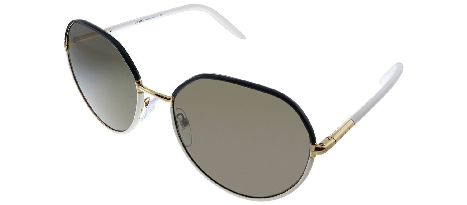 Prada PR 65XS YC45G1 Round Metal Black Sunglasses with Brown Lens sold by Gaffos product image thumbnail 2