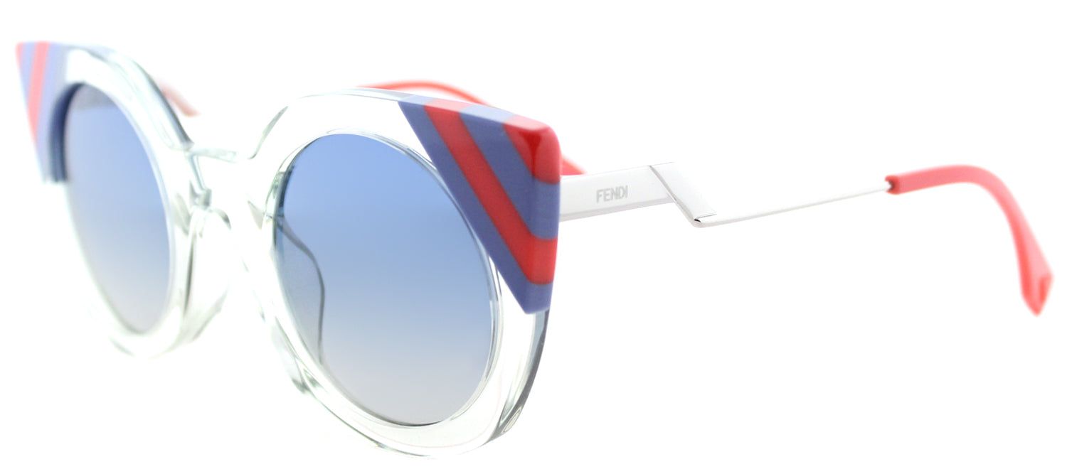Fendi FF 0240 1ED Cat-Eye Plastic Green Sunglasses with Blue Gradient Lens sold by Gaffos product image thumbnail 2
