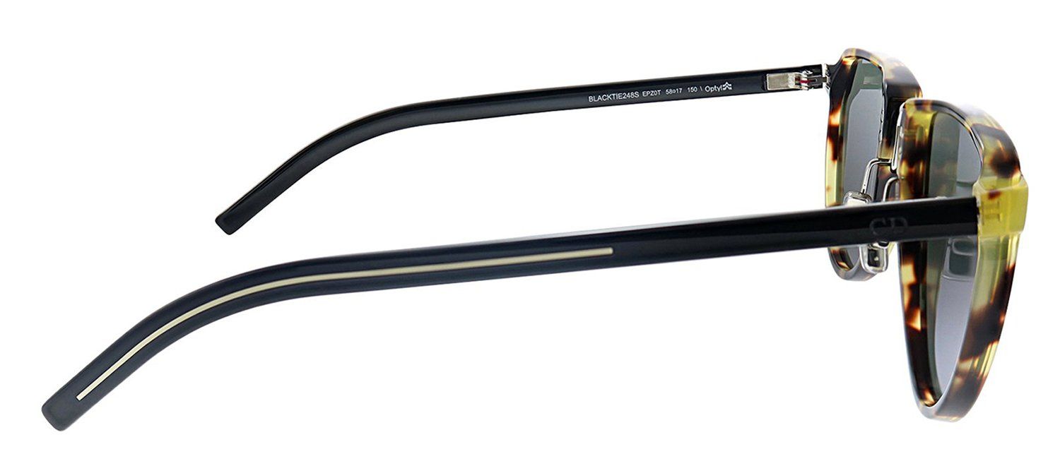Dior Homme CD Blacktie248S EPZ Pilot Plastic Tortoise Sunglasses with Silver Lens sold by Gaffos product image thumbnail 3