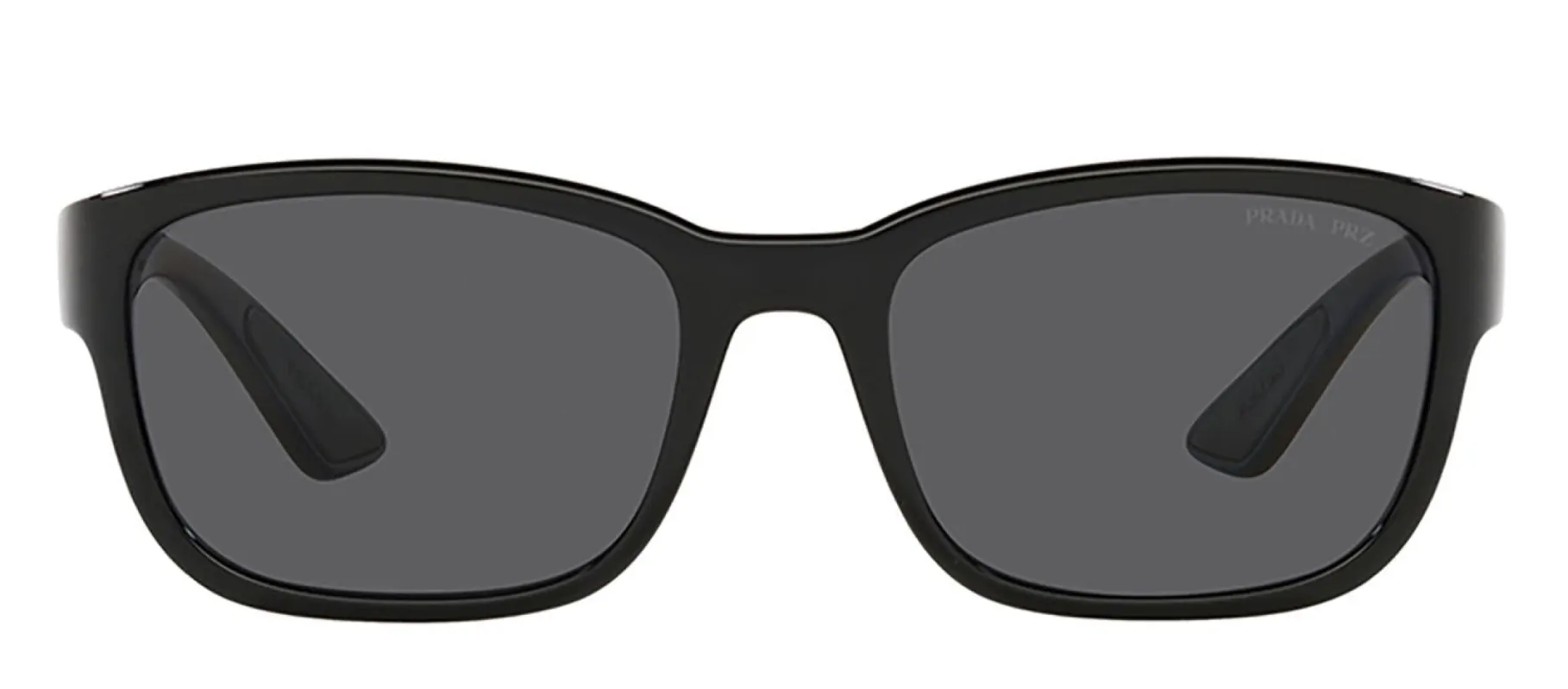 Prada Linea Rossa PS 05VS 1AB02G Square Plastic Black Sunglasses with Dark Grey Polarized Lens sold by Gaffos