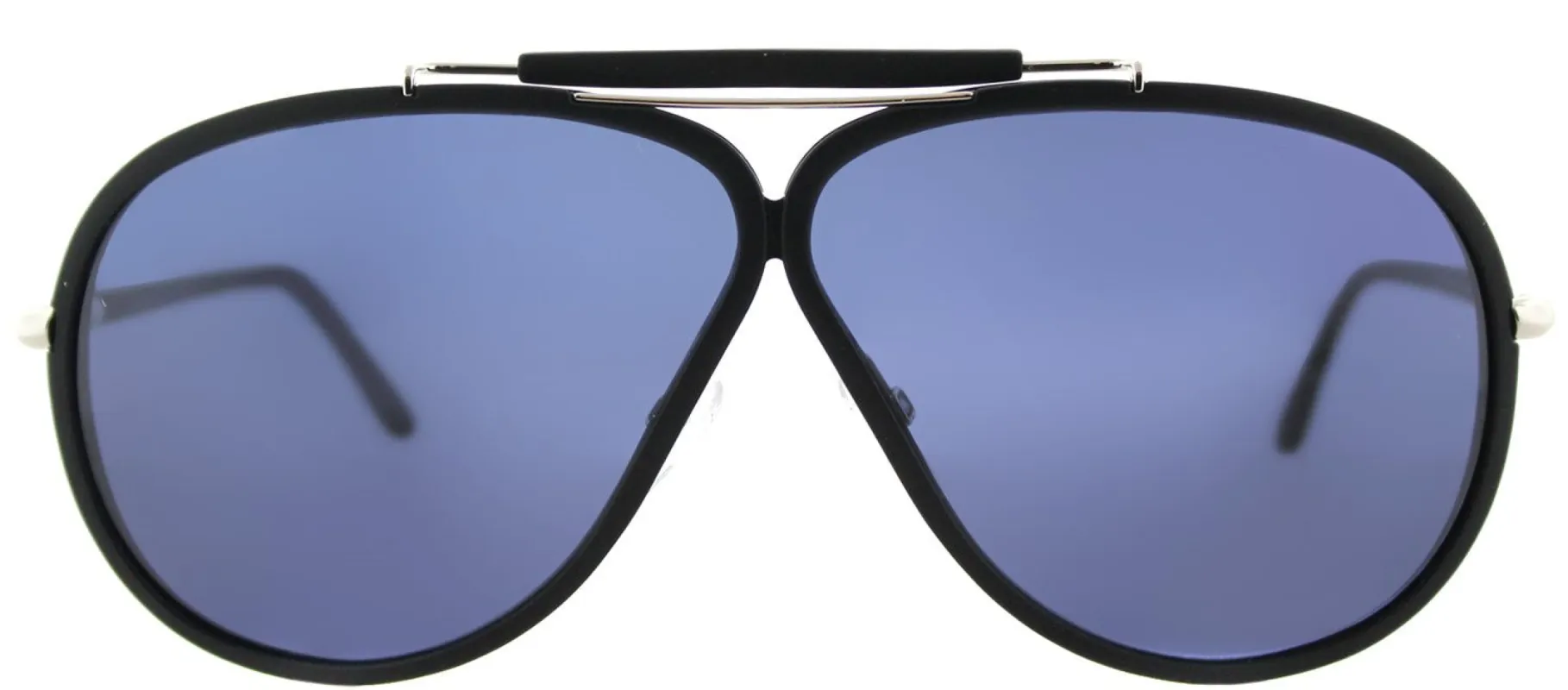 Tom Ford TF 509 02V Aviator Plastic Black Sunglasses with Blue Lens sold by Gaffos
