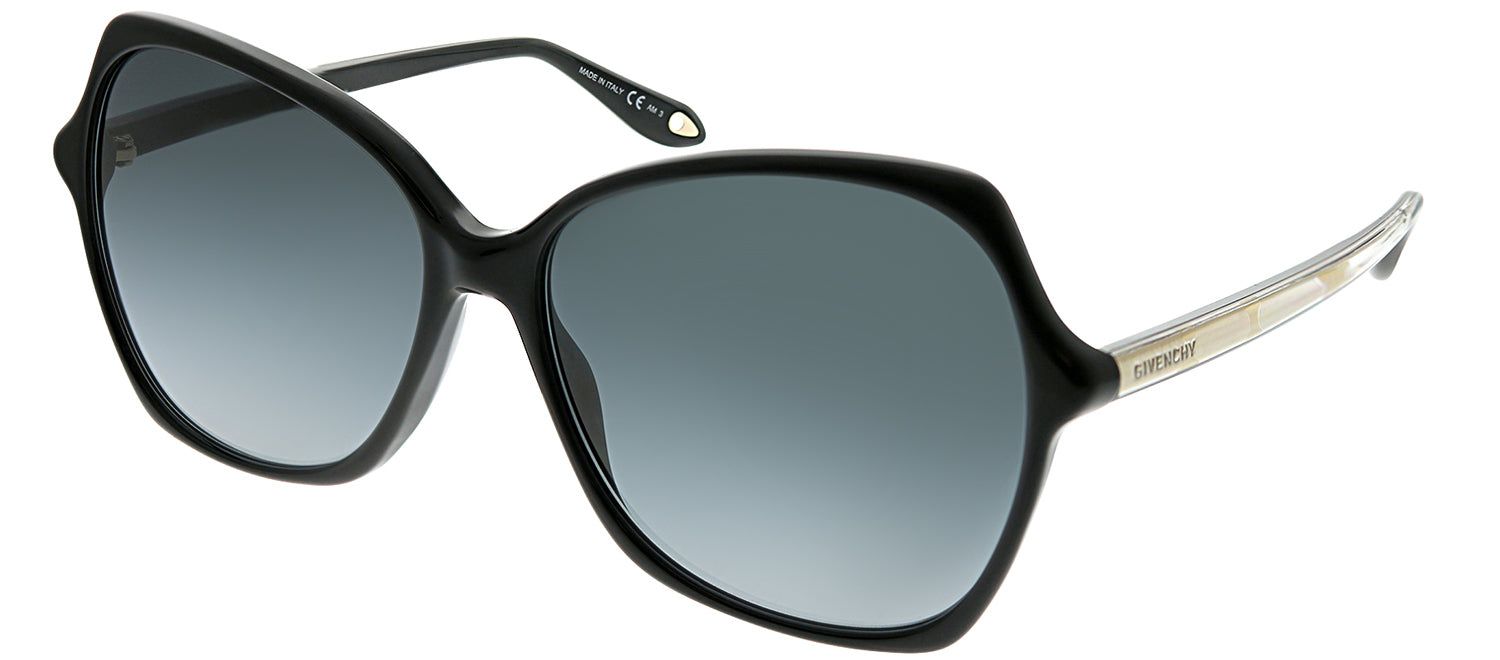 Givenchy GV 7094 807 Rectangle Plastic Black Sunglasses with Grey Gradient Lens sold by Gaffos product image thumbnail 2