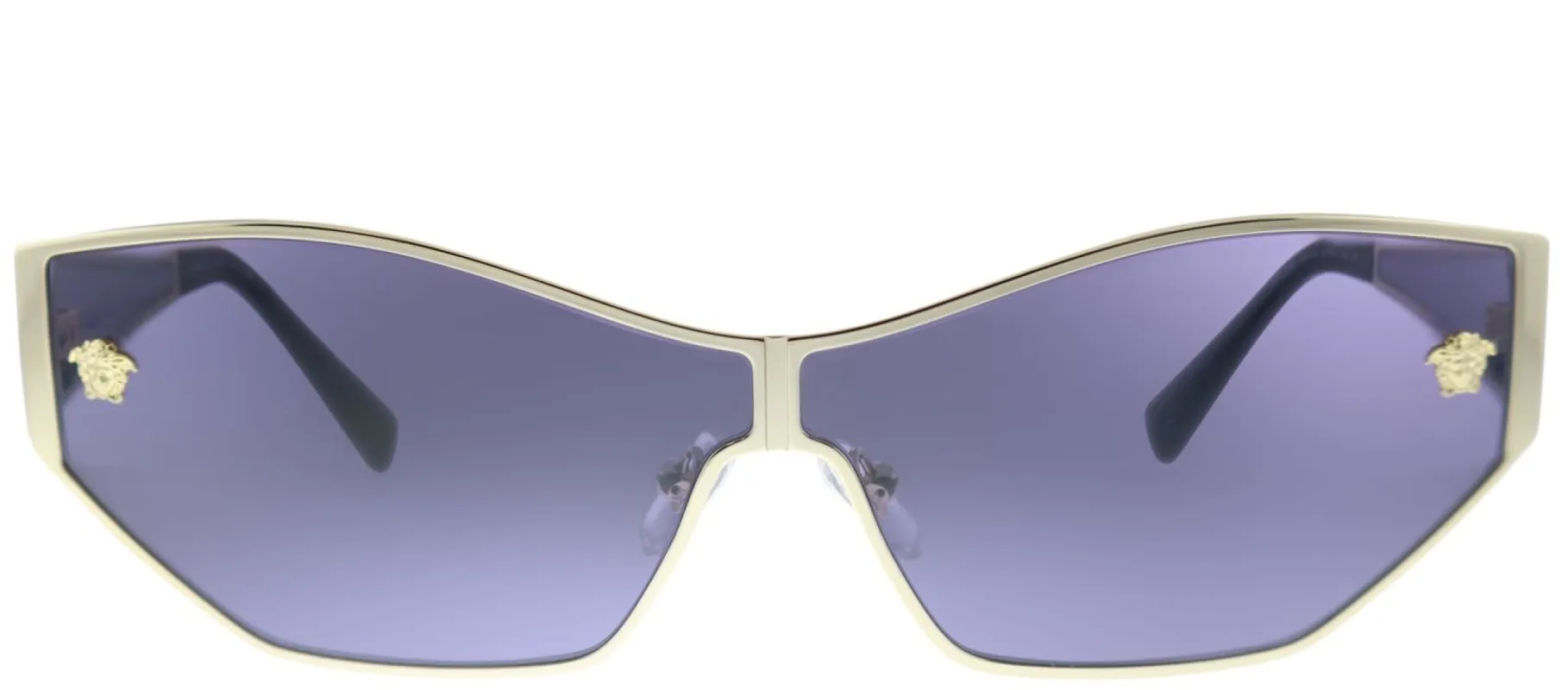 Versace VE 2205 1252/1A Cat-Eye Metal Gold Sunglasses with Violet Lens sold by Gaffos