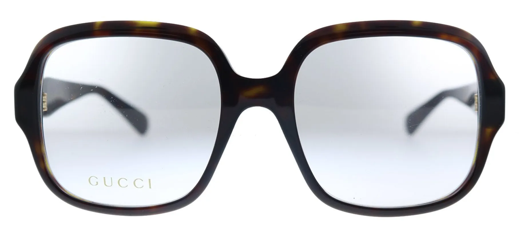 Gucci GG 0799O 002 Square Acetate Havana Eyeglasses with Demo Lens sold by Gaffos