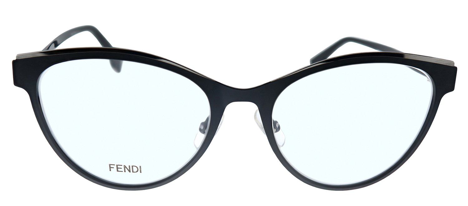 Fendi FF 0278 807 Cat-Eye Metal Black Eyeglasses with Demo Lens sold by Gaffos