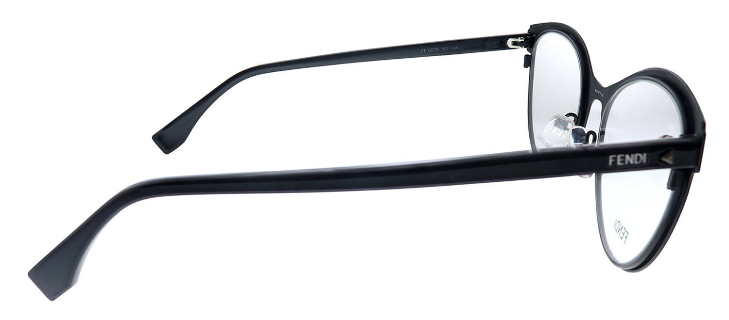 Fendi FF 0278 807 Cat-Eye Metal Black Eyeglasses with Demo Lens sold by Gaffos product image thumbnail 3
