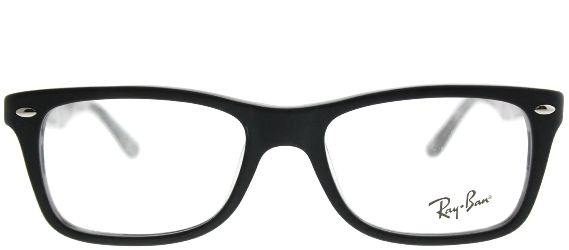 Ray-Ban RX 5228 5405 Rectangle Plastic Black Eyeglasses with Demo Lens sold by Gaffos