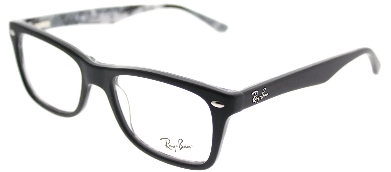 Ray-Ban RX 5228 5405 Rectangle Plastic Black Eyeglasses with Demo Lens sold by Gaffos product image thumbnail 2