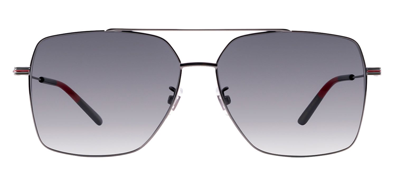 Gucci GG 1053S 001 Square Metal Gunmetal Sunglasses with Grey Lens sold by Gaffos
