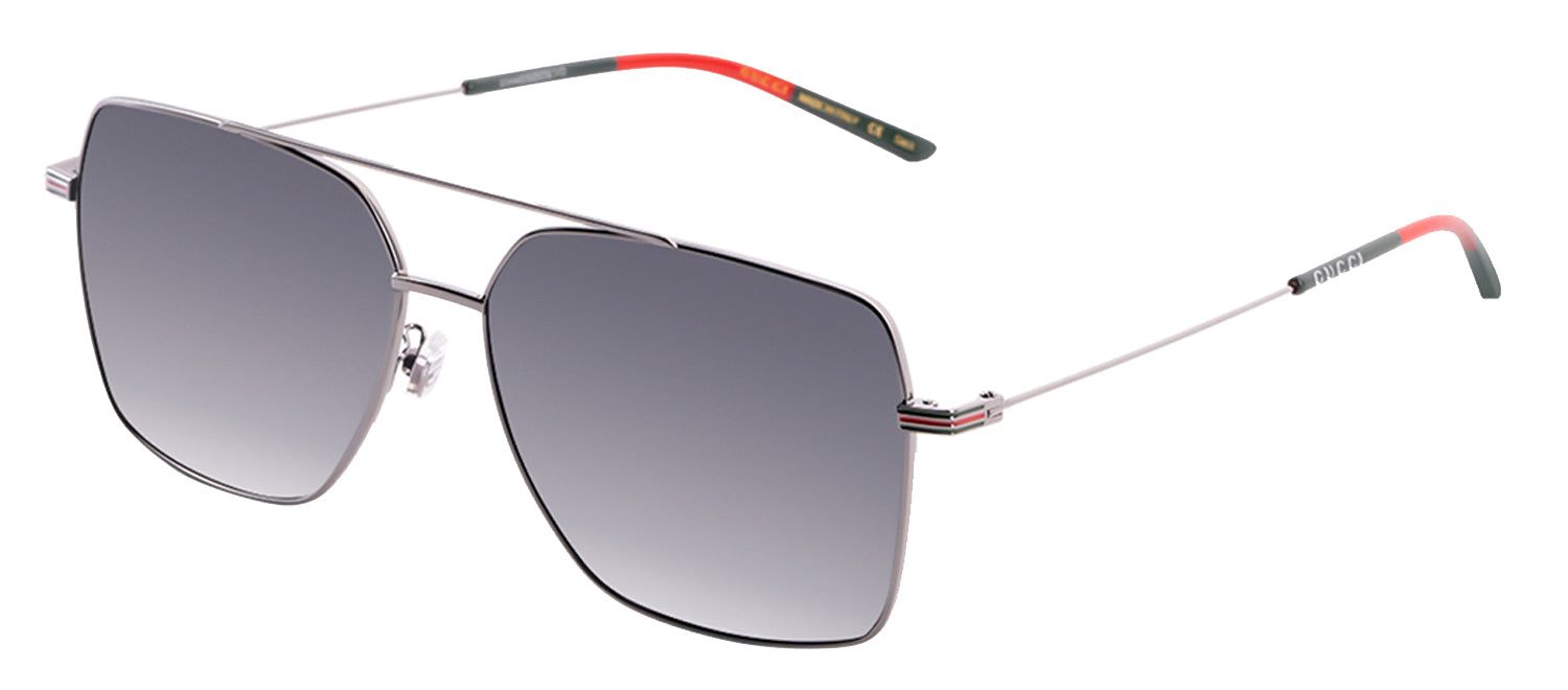 Gucci GG 1053S 001 Square Metal Gunmetal Sunglasses with Grey Lens sold by Gaffos product image thumbnail 2