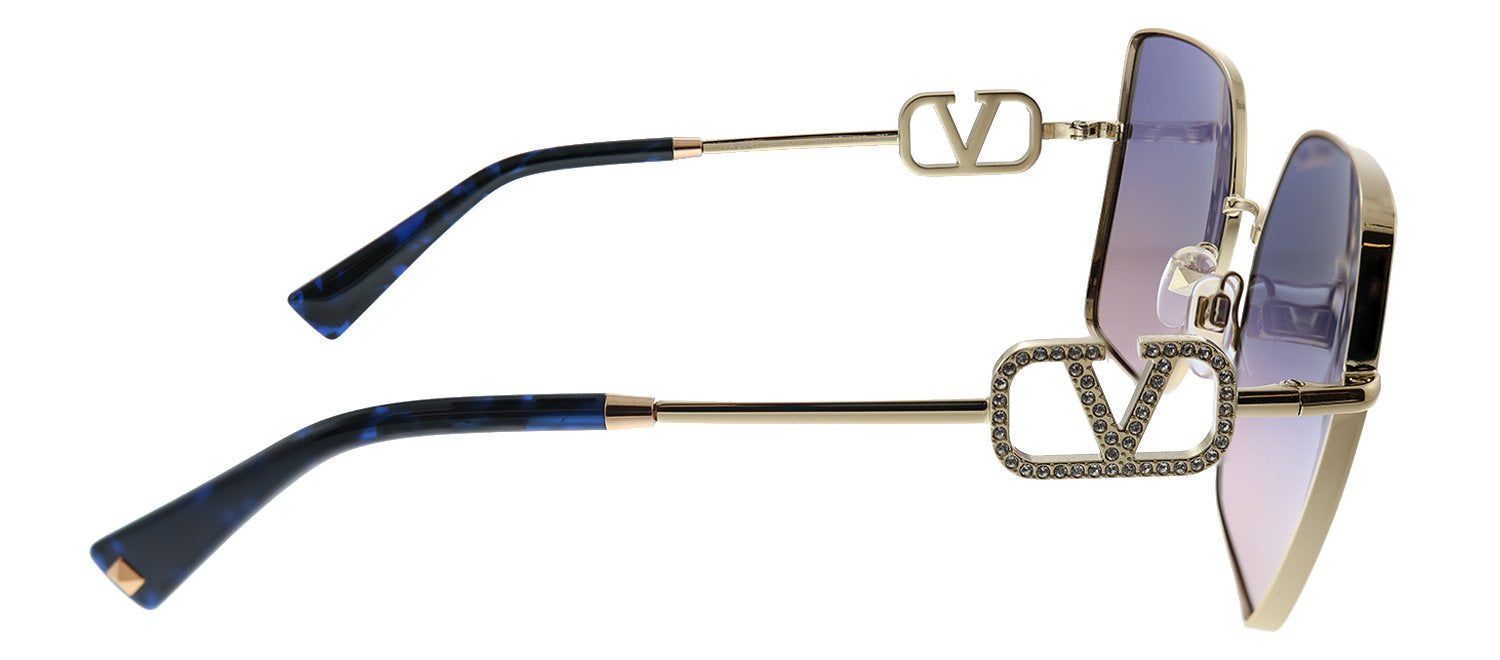 Valentino VA 2041 3004I6 Square Metal Rose Gold Sunglasses with Pink Gradient Lens sold by Gaffos product image thumbnail 3