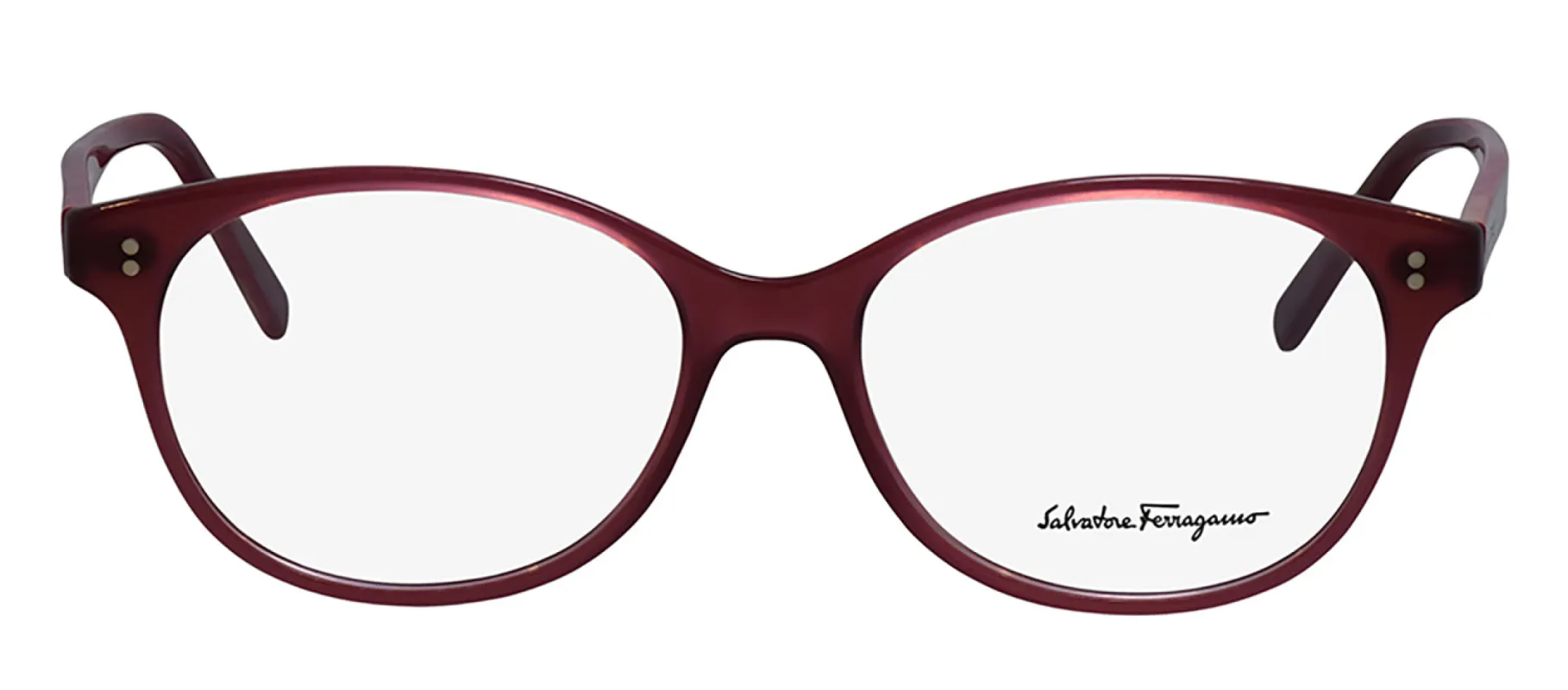 Salvatore Ferragamo SF 2911 511 Round Plastic Trasparent Mauve, Lillac Marble Eyeglasses with Logo Stamped Demo Lenses made by Salvatore Ferragamo