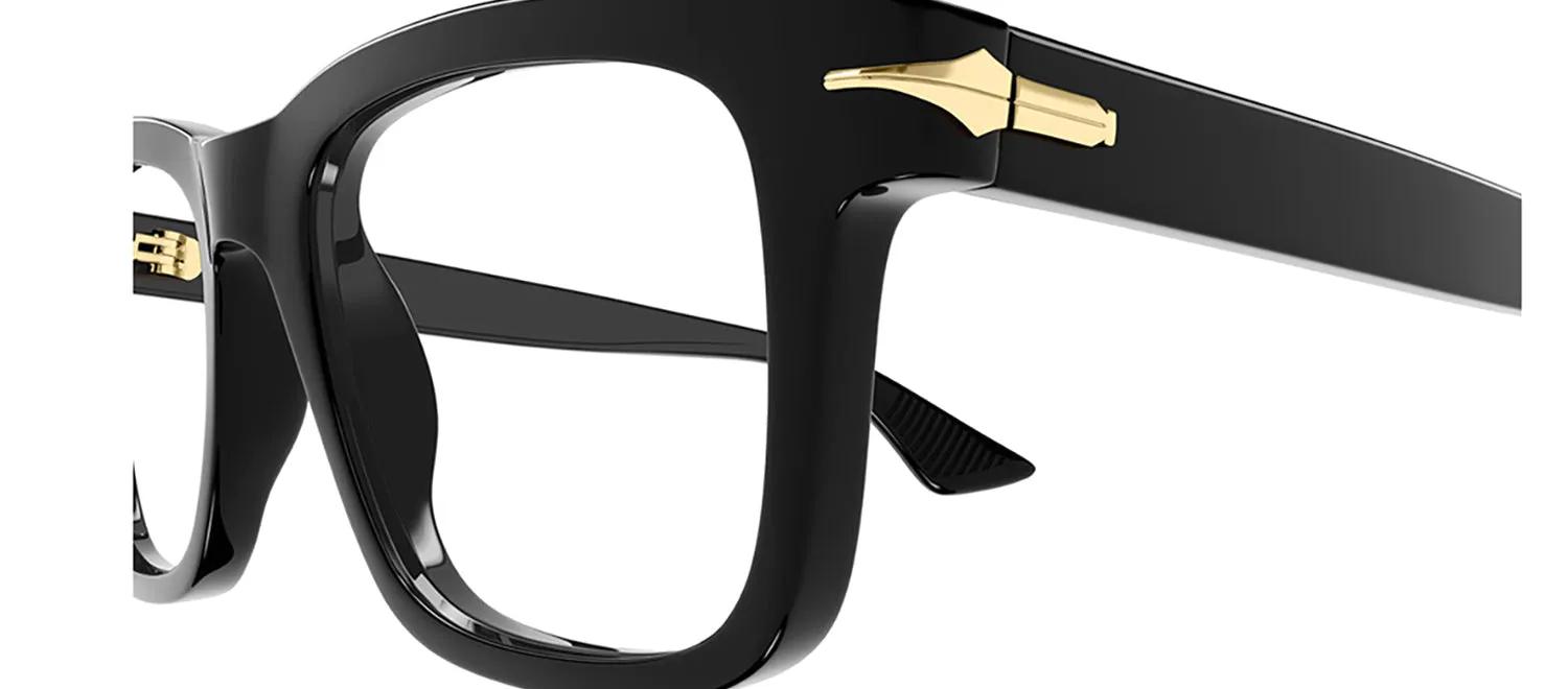 MontBlanc NIB MB 0266O 005 Rectangle Plastic Black Eyeglasses with Logo Stamped Demo Lenses sold by Gaffos product image thumbnail 3