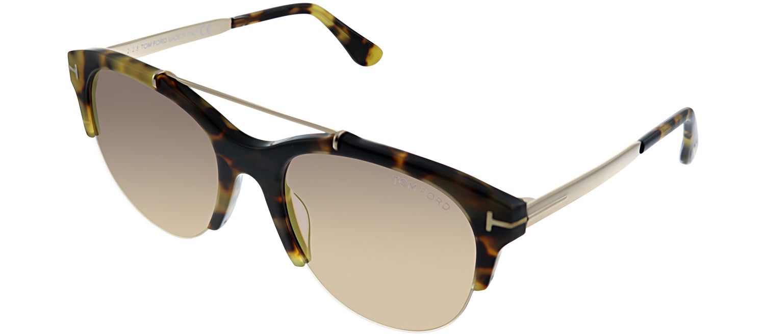 Tom Ford TF 517 56Z Cat-Eye Plastic Tortoise/ Havana Sunglasses with Pink Lens sold by Gaffos product image thumbnail 2