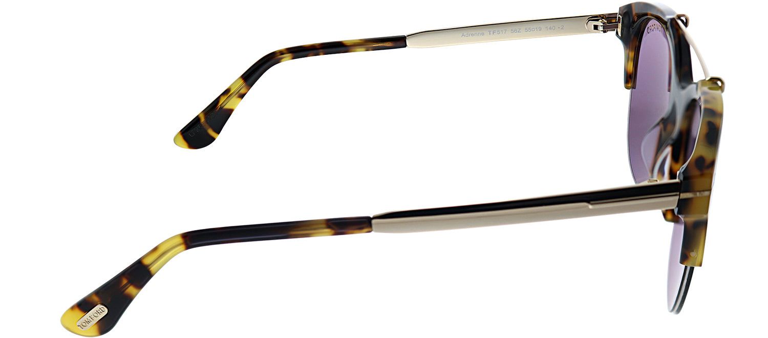 Tom Ford TF 517 56Z Cat-Eye Plastic Tortoise/ Havana Sunglasses with Pink Lens sold by Gaffos product image thumbnail 3