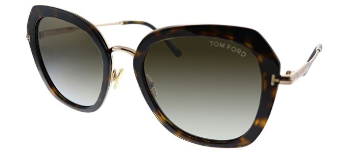 Tom Ford FT 0792 52H Pilot Plastic Havana Sunglasses with Brown Polarized Lens sold by Gaffos
