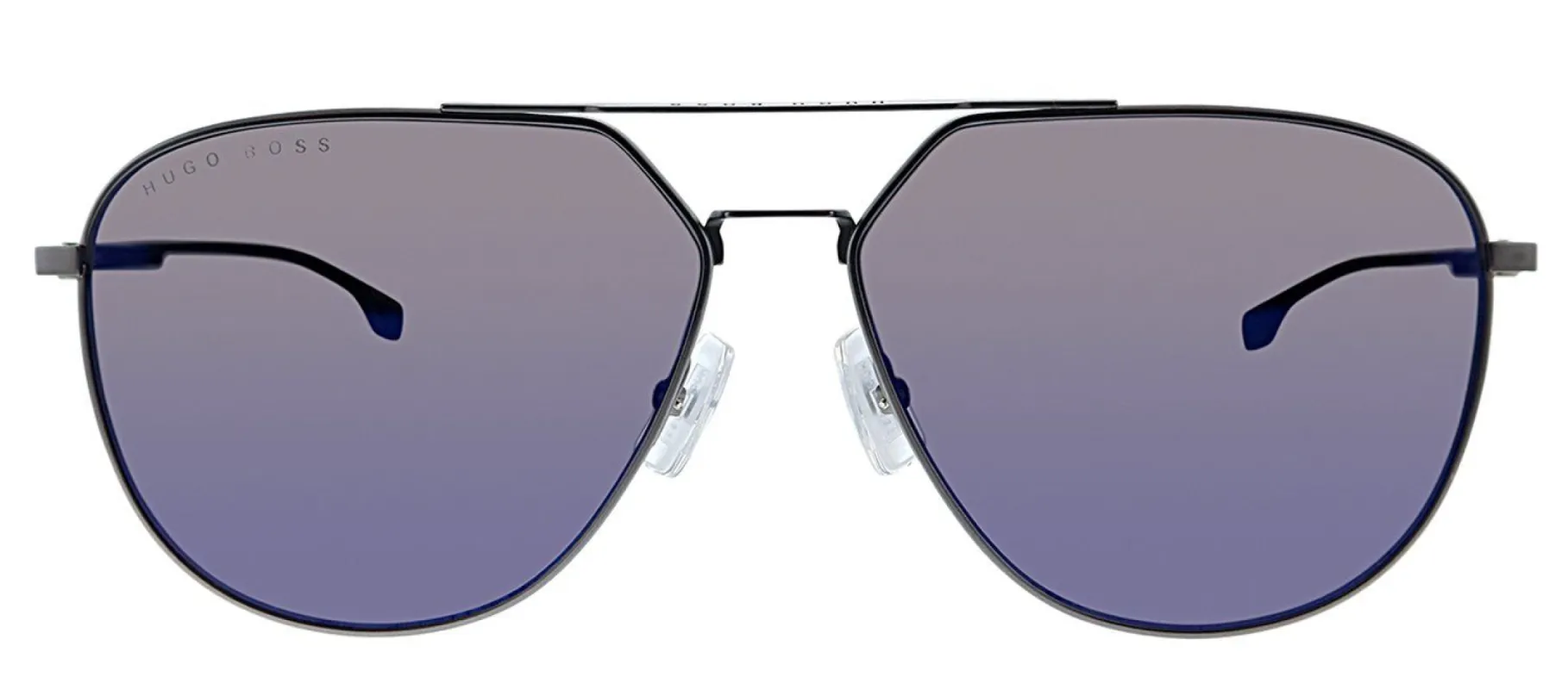 Hugo Boss BOSS 0994/F/S RIW Aviator Metal Grey Sunglasses with Blue Sky Mirror Lens made by Gaffos