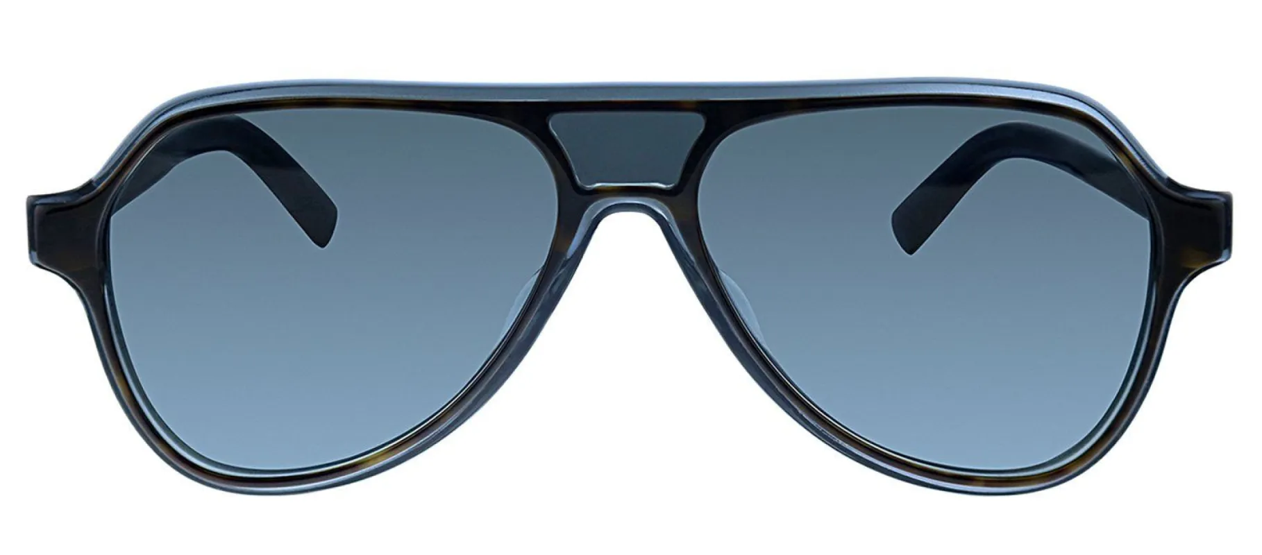 Dolce & Gabbana DG 4355F 320980 Pilot Plastic Blue Sunglasses with BLue Lens sold by Gaffos