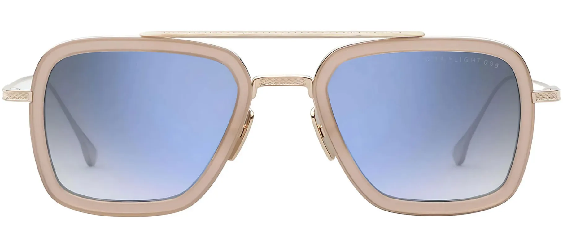 Dita DT 7806 U-GLD-PNK Square Metal Pink Sunglasses with Grey Gradient Lens sold by Gaffos