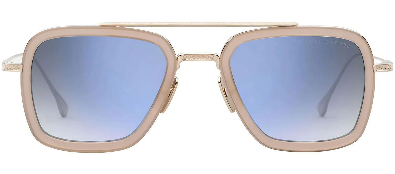 Dita DT 7806 U-GLD-PNK Square Metal Pink Sunglasses with Grey Gradient Lens sold by Gaffos