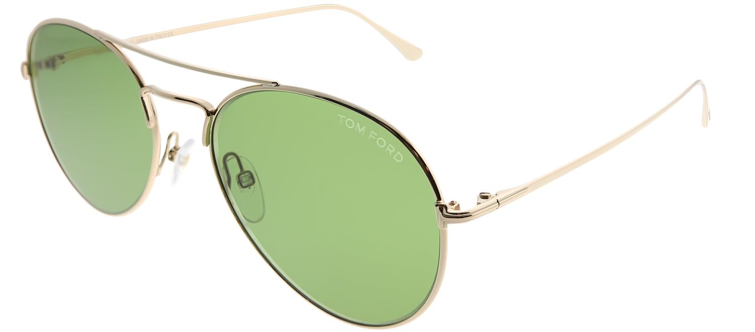 Tom Ford TF 551 28N Aviator Metal Gold Sunglasses with Green Lens sold by Gaffos product image thumbnail 2