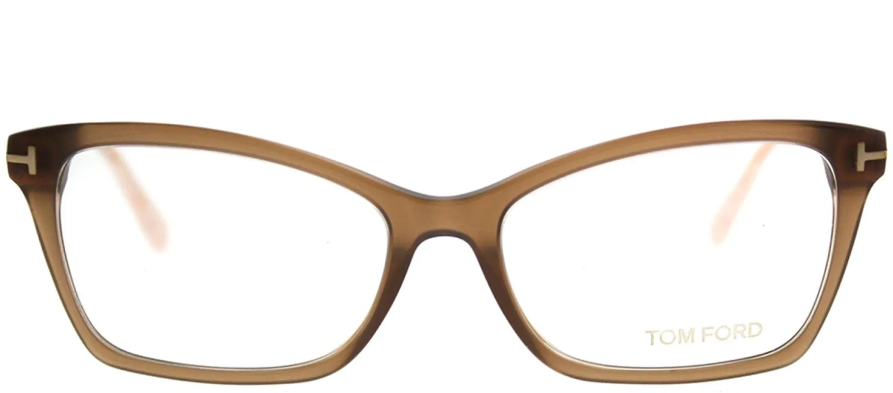 Tom Ford FT 5357 048 Cat-Eye Plastic Brown Eyeglasses with Demo Lens sold by Gaffos