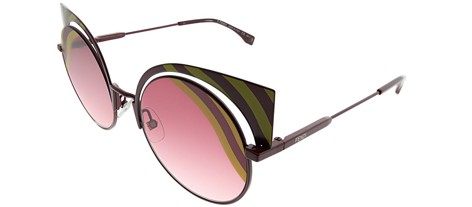 Fendi FF 0215 0L9 Cat-Eye Metal Multicolor Sunglasses with Pink Gradient Lens sold by Gaffos product image thumbnail 2