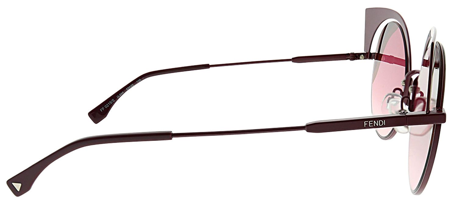 Fendi FF 0215 0L9 Cat-Eye Metal Multicolor Sunglasses with Pink Gradient Lens sold by Gaffos product image thumbnail 3