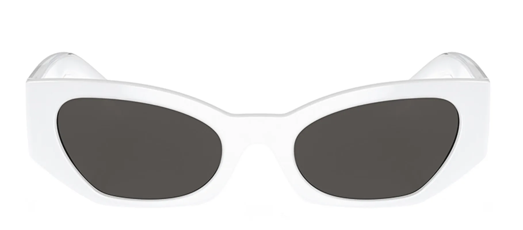Dolce & Gabbana DG 6186 331287 Cat Eye Plastic White Sunglasses with Dark Grey Classic Lens sold by Gaffos