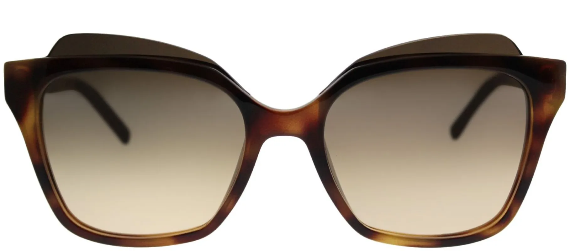 Marc Jacobs MARC 106 N36 GG Square Plastic Tortoise/ Havana Sunglasses with Brown Gold Mirror Lens made by Gaffos