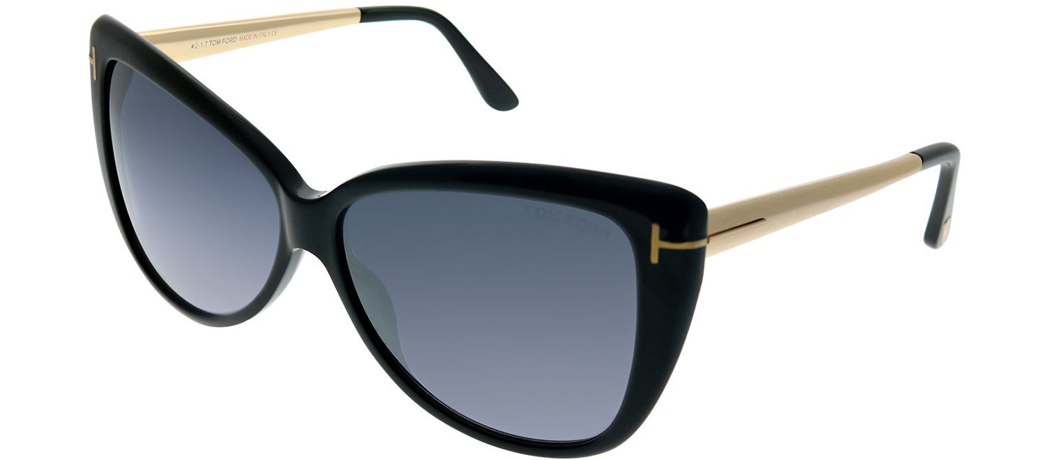 Tom Ford FT 0512 01C Cat-Eye Plastic Black Sunglasses with Grey Gradient Lens sold by Gaffos product image thumbnail 2