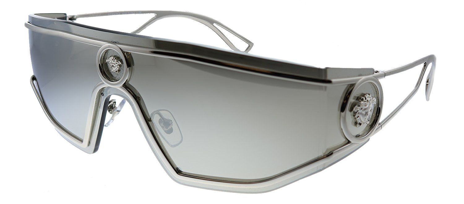 Versace VE 2226 10006G Shield Metal Silver Sunglasses with Silver Mirror Lens sold by Gaffos product image thumbnail 2