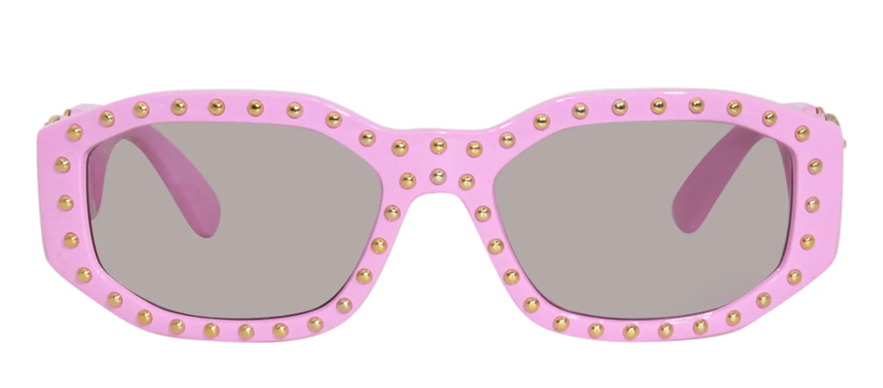 Versace VE 4361 539687 Geometric Plastic Pink Sunglasses with Grey Lens sold by Gaffos