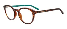 Kate Spade KS Kinslee 086 Round Plastic Havana Readers with Clear Blue Block Lens sold by Gaffos