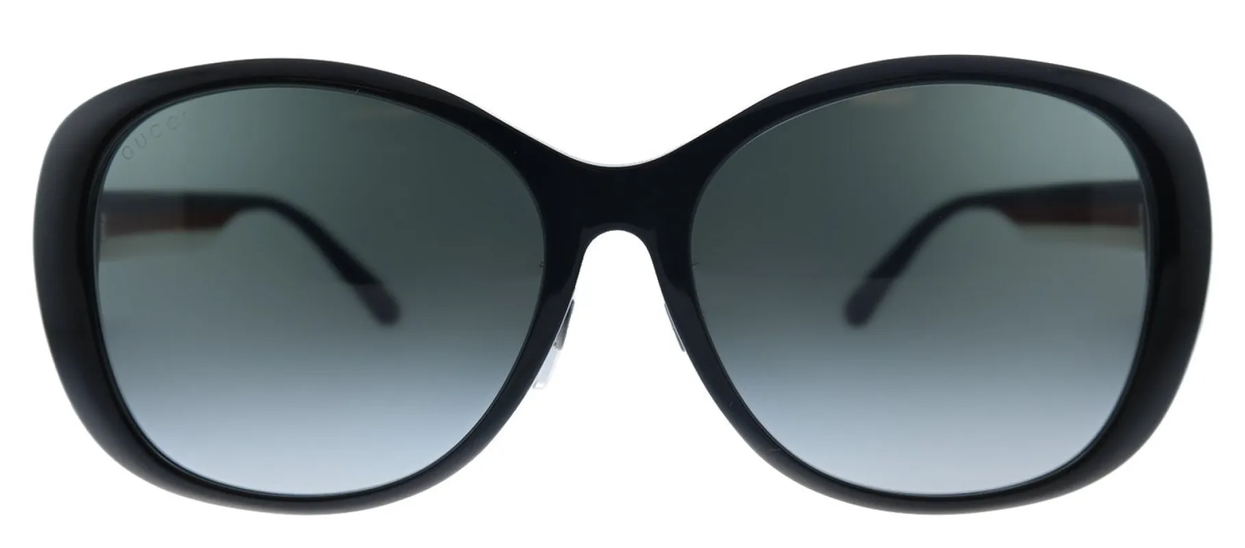 Gucci GG 0849SK 002 Butterfly Acetate Black Sunglasses with Grey Gradient Lens sold by Gaffos