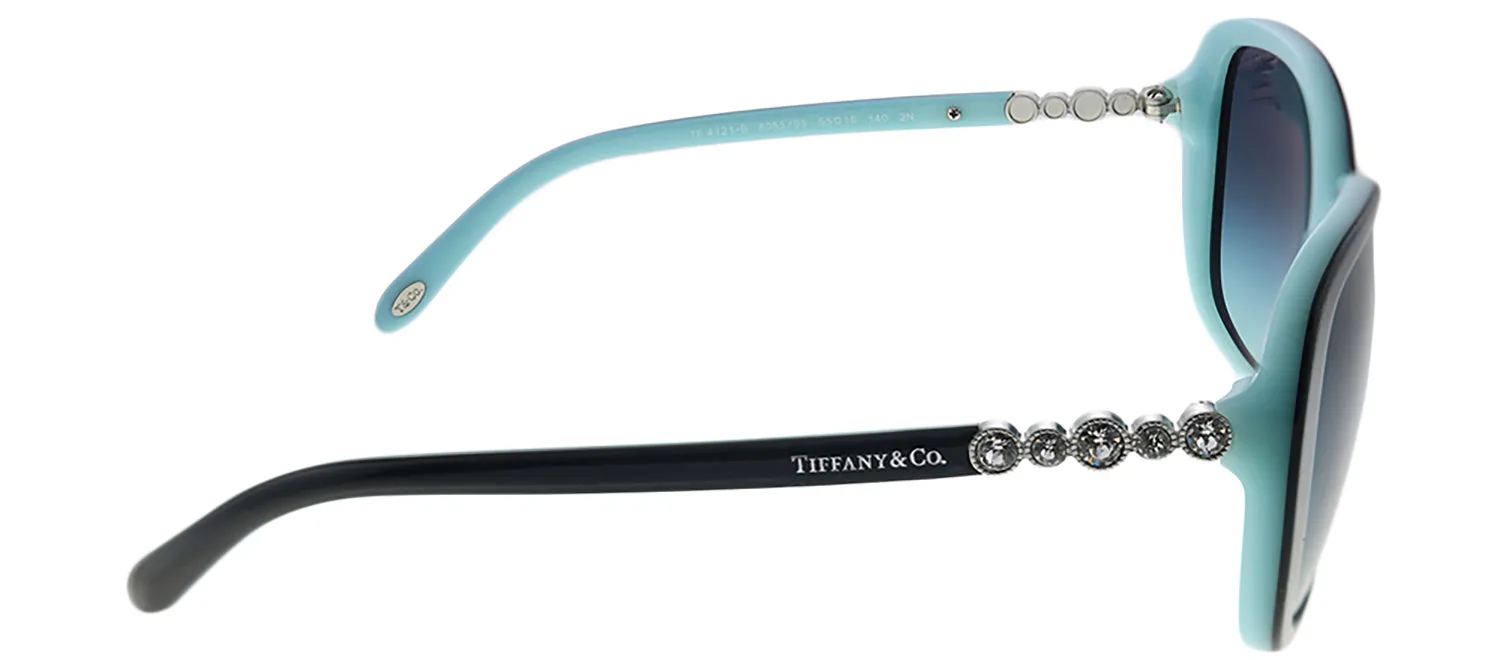 Tiffany & Co. TF 4121B 80559S Square Plastic Black Sunglasses with Blue Gradient Lens sold by Gaffos product image thumbnail 3