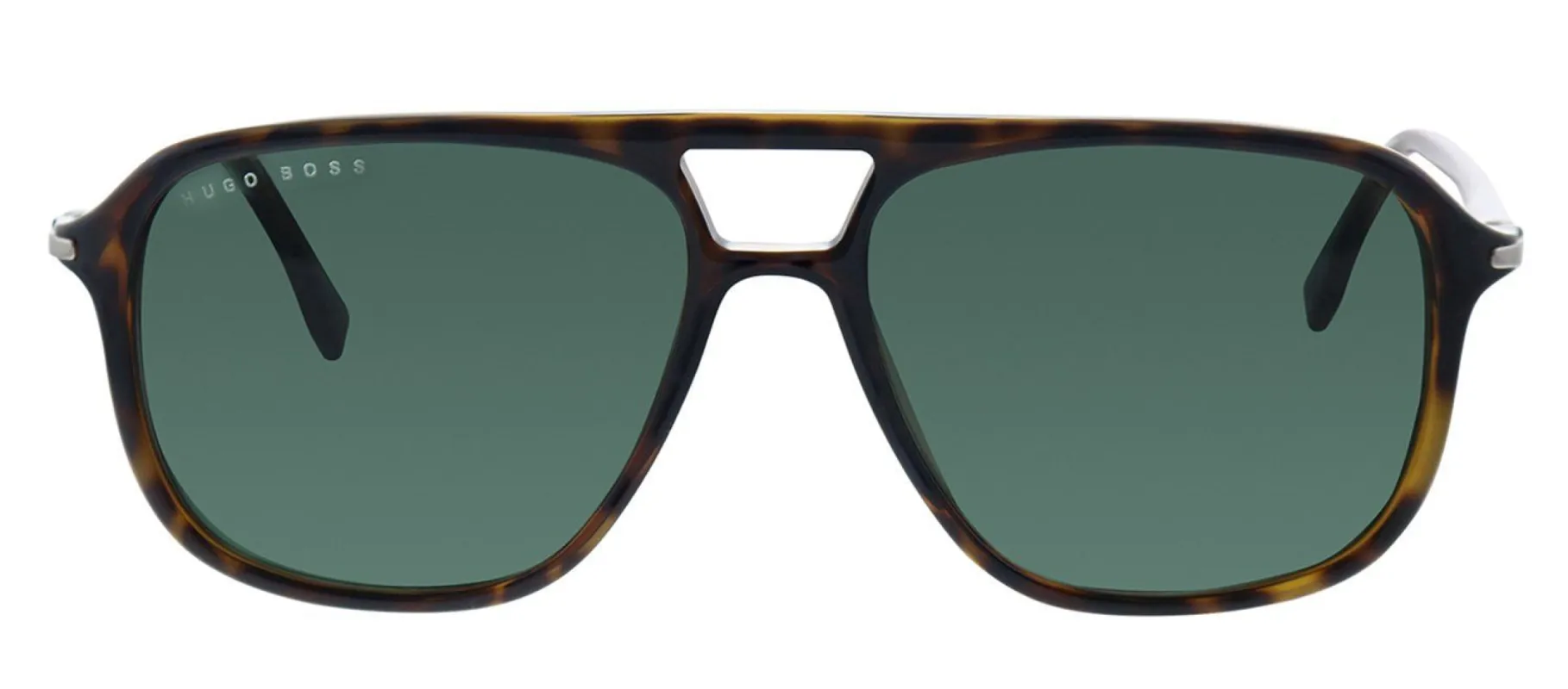Hugo Boss BOSS 1042/S 086 Aviator Plastic Havana Sunglasses with Green Lens made by Gaffos